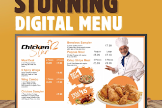 do menu screen, tv menu, menu board design with free animation