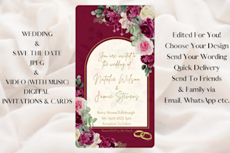 design your wedding and save the date invitations