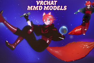 edit vrchat avatar modify mmd models for vrchat character vtuber vroid model mmd