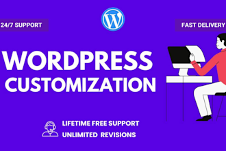 professional customization your wordpress themeforest theme
