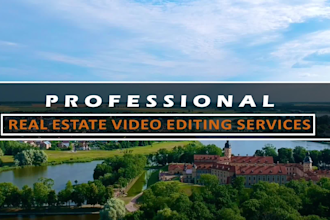 do professional real estate video editing and promo