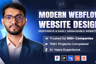 design a stunning website using webflow