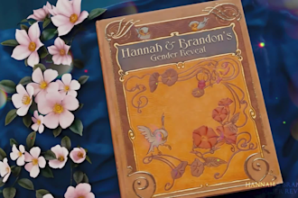 create disney baby mashup gender reveal, baby reveal video