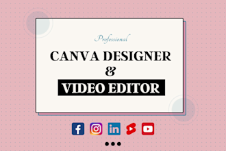 design social media posts, editable canva explainer video ads templates