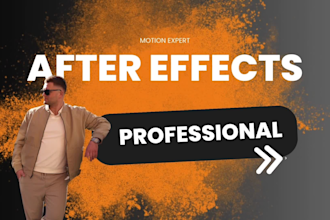 edit any after effects template or make a custom animation