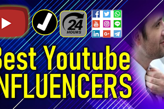 find best youtube influencers of your targeted niche