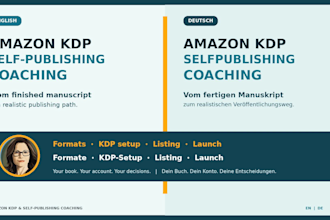 be your amazon KDP self publishing coach