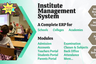 provide school website with management system or software