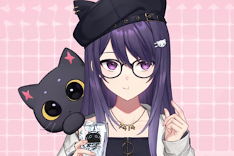 create and rig 2d vtuber,live2d design, vtuber rigging, live2d character, anime
