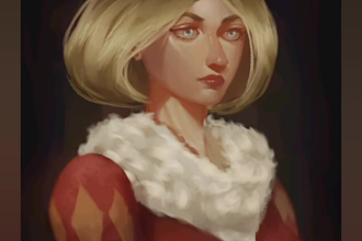 draw semi realistic anime style for you