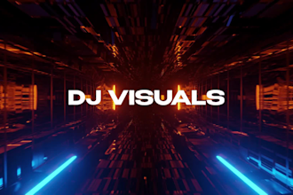 do outstanding seamless vj loop and custom dj visuals