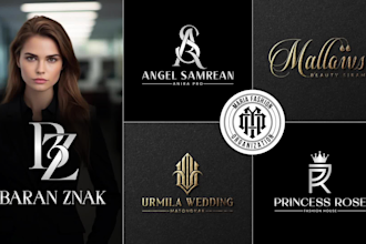 do modern minimalist memorable monogram lettering business logo design