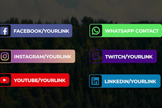 create animated social media lower third notification pack