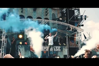 make a hardstyle music festival video for your song