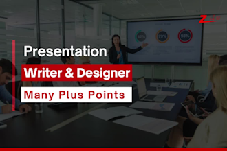 write content and design presentation