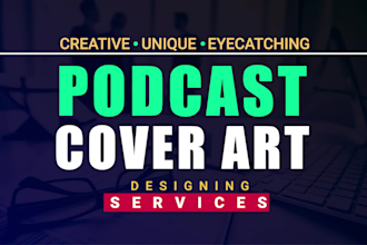 your brand with unique podcast logo and cover art design
