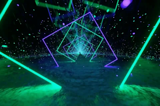 create vj loop motion graphics for led walls, concert visuals, stage shows