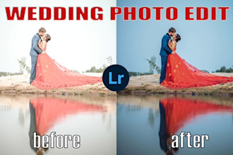 wedding photo editing and lightroom photo retouching quickly
