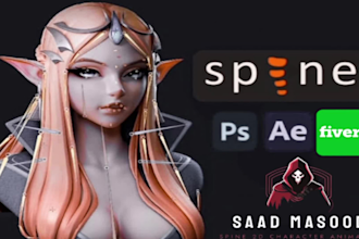 animate your 2d game character in spine pro