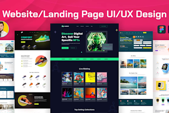 web template, website template, uiux, web mockup, landing page design in figma