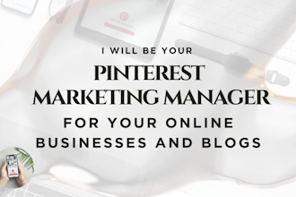 be your pinterest marketing manager for business and blog with SEO