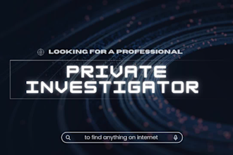 do private investigation, skip tracing and deep web intel