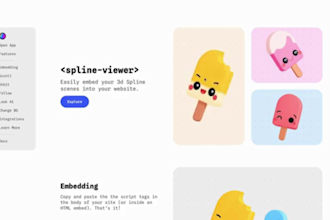 3d interactive website 3d spline animation website webflow developer