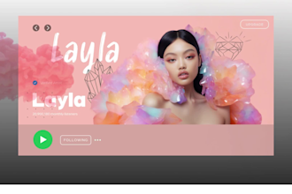 do eye catching spotify banner for music artist or podcast