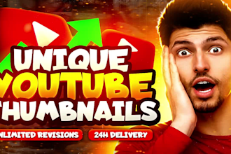 design unique youtube thumbnails