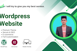 develop a responsive and mordern website for your business