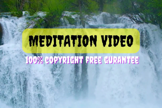 create youtube channel, logo, banner with 12 meditation videos
