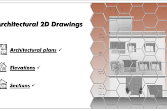 create architectural 2d drawings in revit and autocad