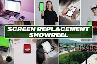 do screen replacement, keying, tracking and masking
