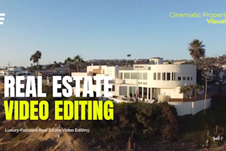 edit cinematic real estate and property listing videos