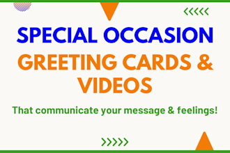 design creative cards and videos for birthdays, christmas