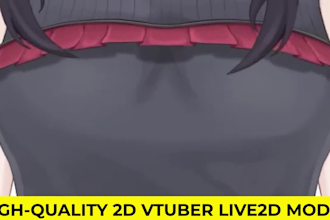design rig 2d vtuber model live2d vtuber model anime vtuber anime vtube model
