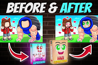 make a coustom roblox faces