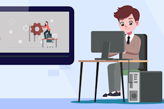 create 2d animated explainer video or sale video