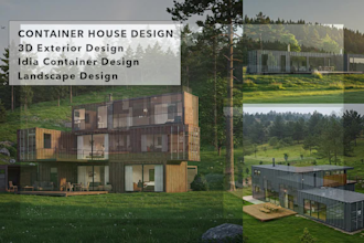 expert container home 3d modeling, design service