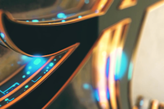 create an awesome 3d digital lightning logo animation