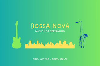 create an exclusive bossa nova with sax and guitar