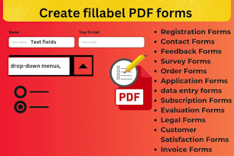 create fillable PDF form, convert documents to fillable form