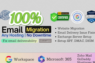 migrate emails to google workspace or microsoft 365 and fix delivery issues