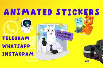 create animated telegram stickers and emoji