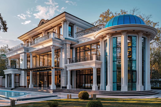 do exterior design for house facade, cafe, restaurant, shop, nightclub, realstic