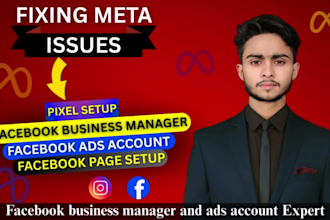 create or fix for facebook business manager and ads account