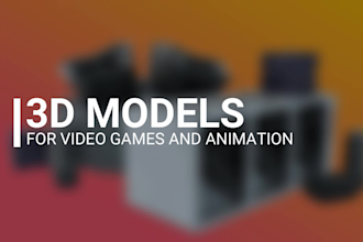 make 3d hard surface assets and models