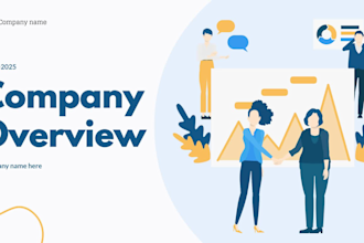 create company profile 2d animated video, annual report view