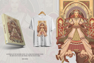 do captivating illustrative book cover design that sells