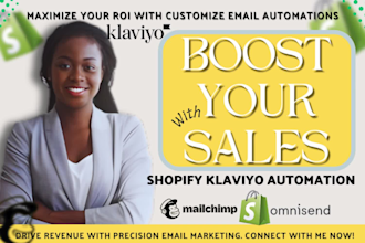 boost shopify sales with mailchimp klaviyo shopify email marketing flows